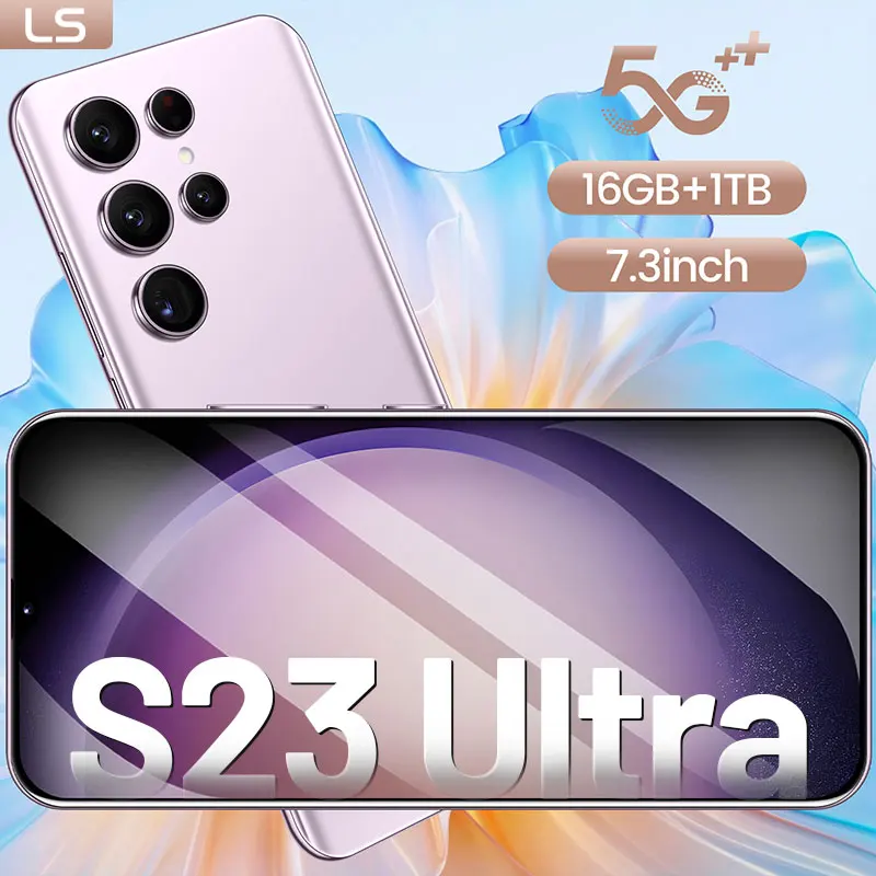 

S23 Ultra Mobile Phones Global Version 7.3 Inch Smartphone 5G 4G Full Screen 16GB+1TB Cellphone 6800mAh telefone Unlock Phone
