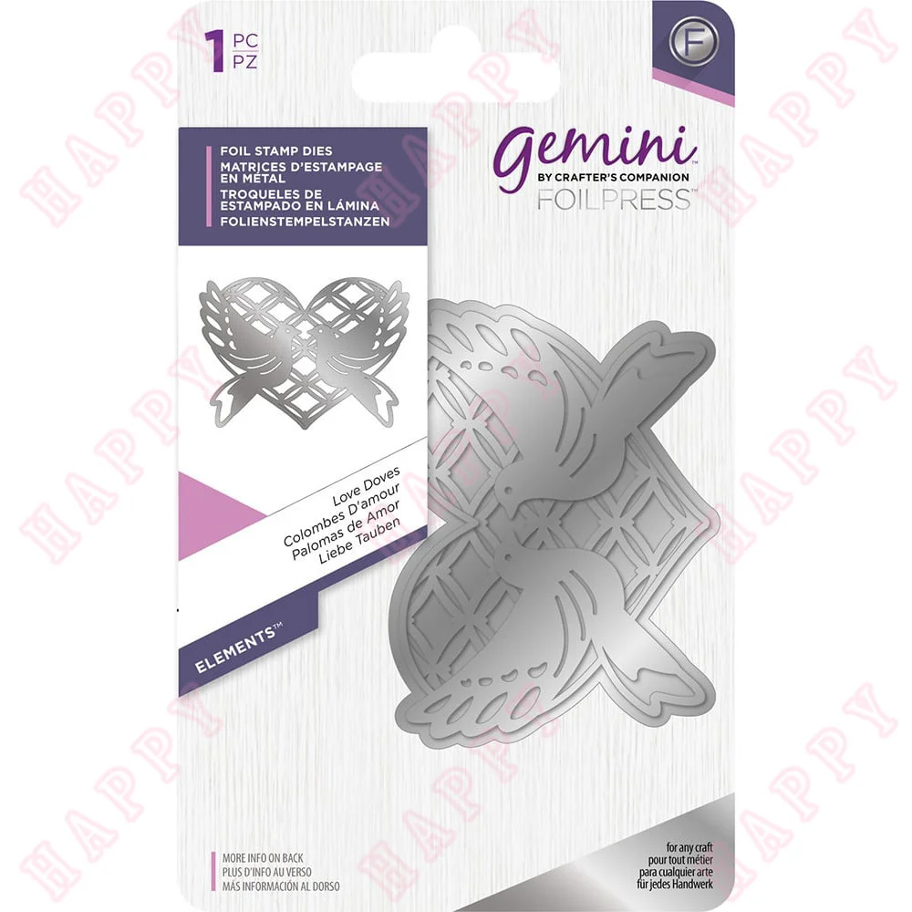 

Metal Cutting Hot Foil Love Doves Decoration For 2022 New DIY Scrapbook Diary Album Paper Template Greet Card Embossing Handmade