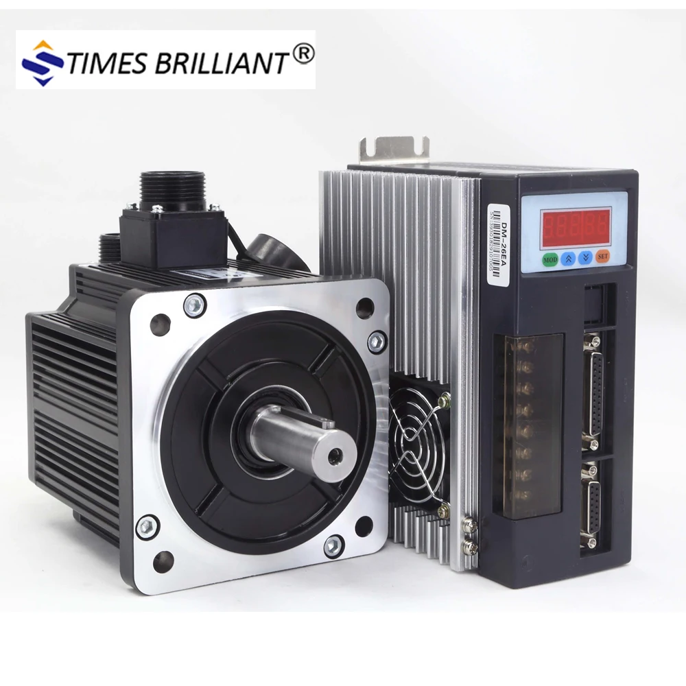 

China supply high-power 130mm 6Nm 1.5 KW 220V AC servo motor with driver for industrial machine