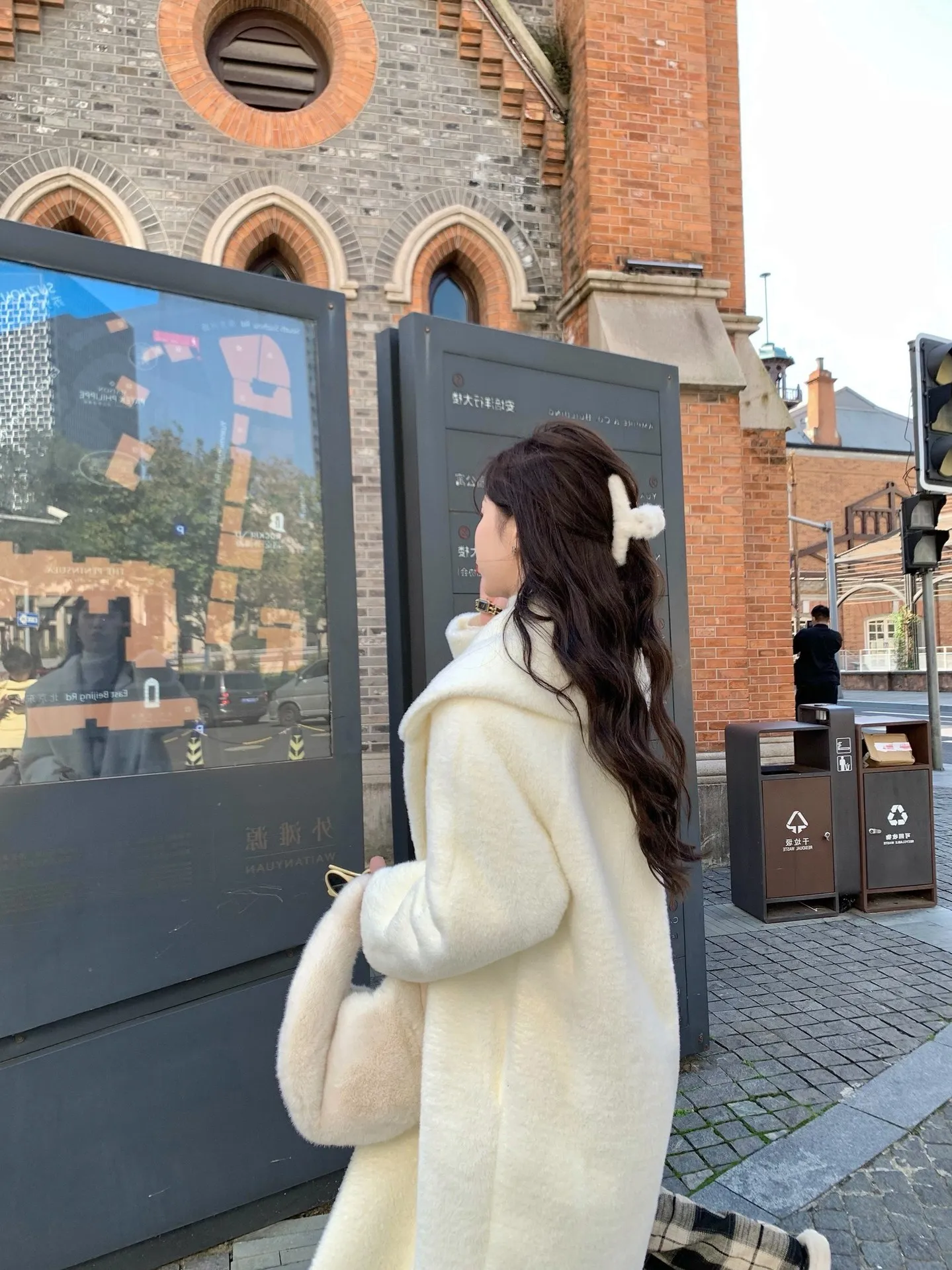 Fur coat women's long knee-length loose Mao Mao coat