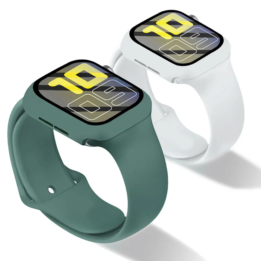 

Стекло и ремешок для Apple Watch 44 мм 40 мм 38 мм 42 мм, защитная пленка для экрана, чехол, ремешок для браслета iWatch Series 5 4 3 6 se 7 45 мм 41 мм