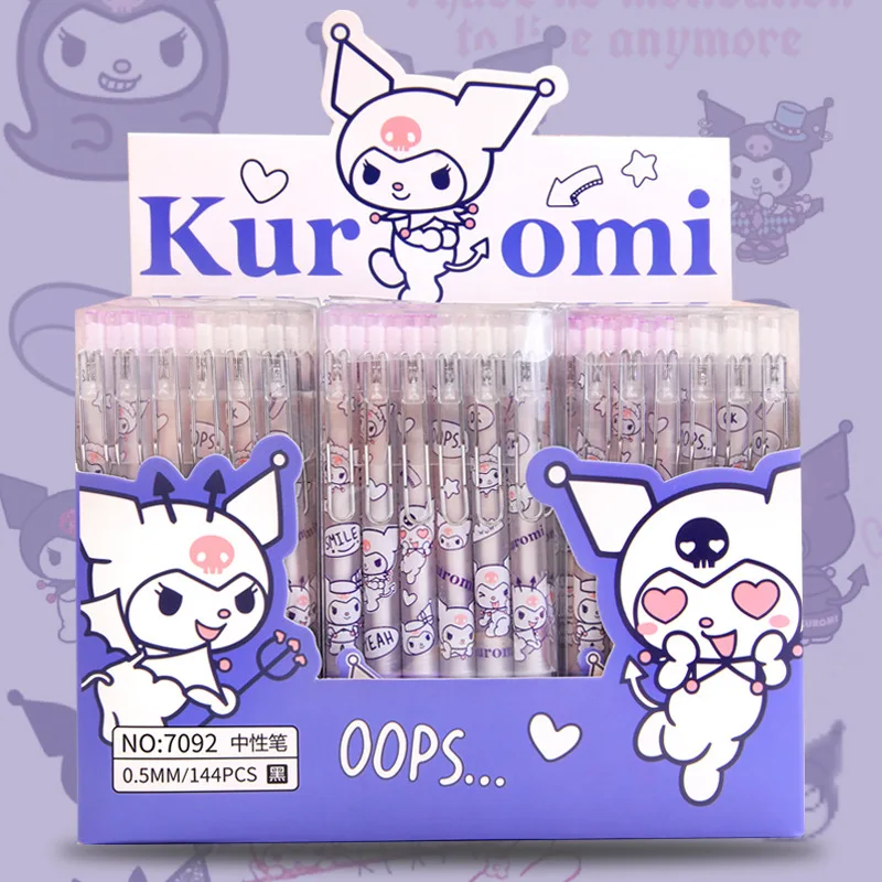 

Ручка Sanrio Kuromi черная нейтральная с мультяшным рисунком, 0,5 мм