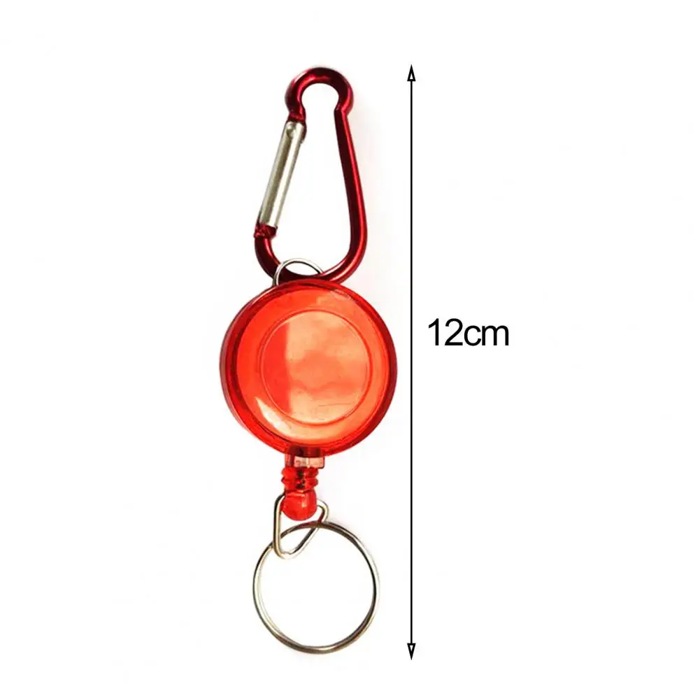 

Practical Reel Badge Holder Easy-to-pull Anti-rust Small Size Fishing Gear Lock Anti-lost