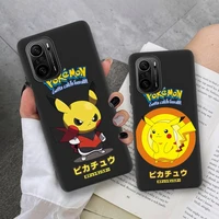 cartoon anime pikachu phone case for xiaomi mi note 11 10 9 8 6x 11x lite 9t cc9 pro se