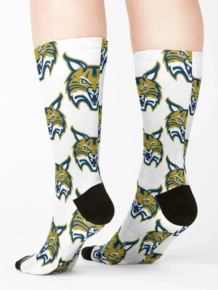 Quinnipiac bobpets носки для спортзала оптовая продажа Мультяшные футбольные мужчин и