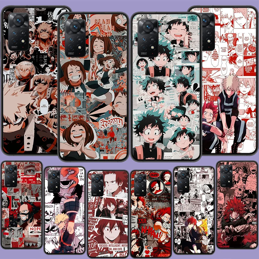 

My Hero Academia Manga Phone Case For Xiaomi Redmi 10A 10C 10 9 Prime 8 7 6 10X 9A 9C 9T 8A 7A 6A S2 K20 K30 K40 Pro Capa Coque