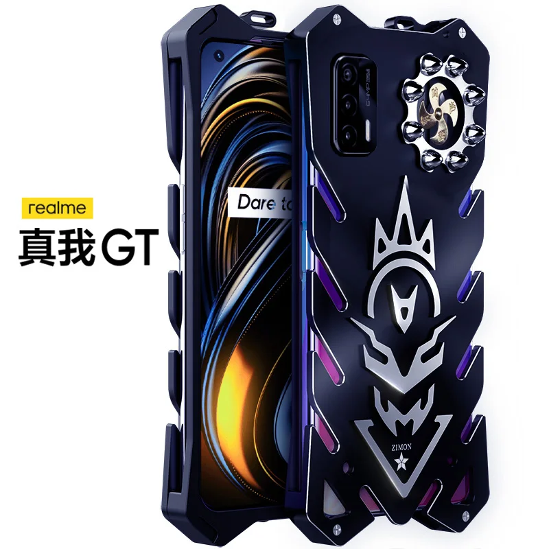 Original Armor Ii Aviation Metal Case For Oppo Realme Gt X7 X2 X50 Pro Bumper Powerful Shockproof Aluminum Bumper Back Cover