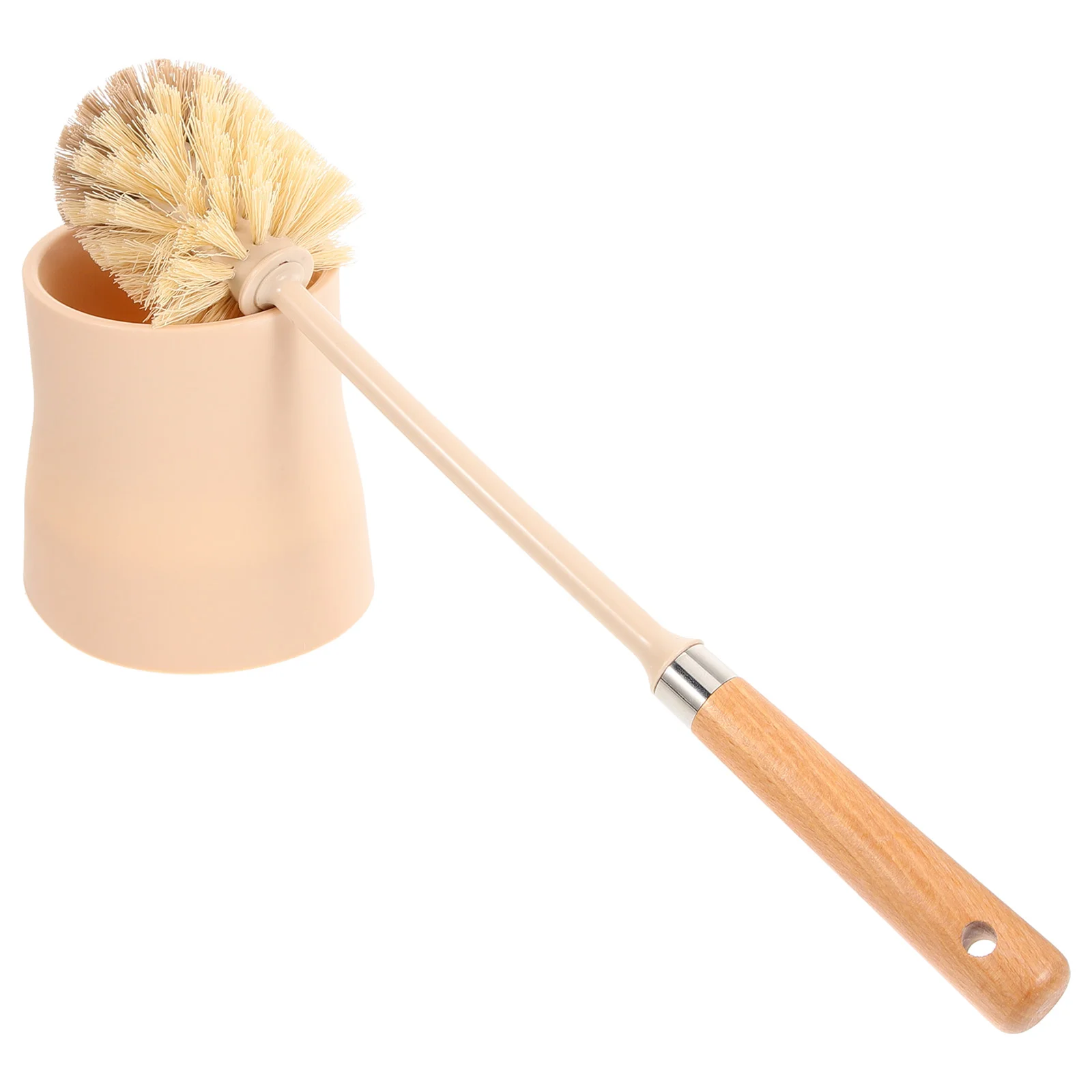 

Toilet Cleaning Brush Household Brushes Long Handle Cleaner Base Wooden Tool Supplies