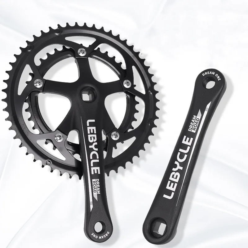

Ultralight CNC Aluminum Alloy Road Bike Crankset 53/39T Modified Sprocket 170MM Square Hole Bicycle Crank Chainwheel