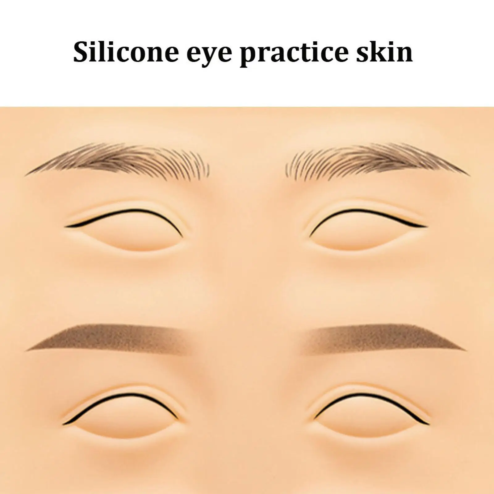 

Микроблейдинг для микроблейдинга татуажа бровей 3D Силиконовый тренировочный макияж без чернил Перманентная кожа для бровей Татуировка тр...