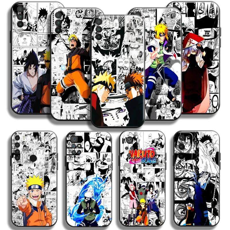 

Anime Naruto Akatsuki Comics Phone Case For Xiaomi Redmi Note 9 9T 9S 9 Pro Case For Redmi Note 9 5G Liquid Silicon TPU Coque