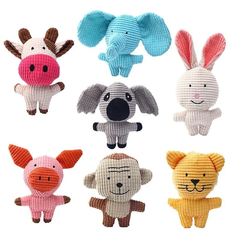 

Pet plush toys, dogs, molars, bite resistant, cute animals, noisy toys for pets