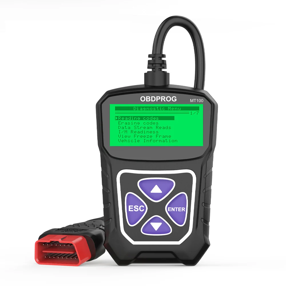 Автомобильный сканер OBDPROG MT100 OBD2, профессиональный считыватель кодов, инструмент для диагностики автомобиля, PK ElM327