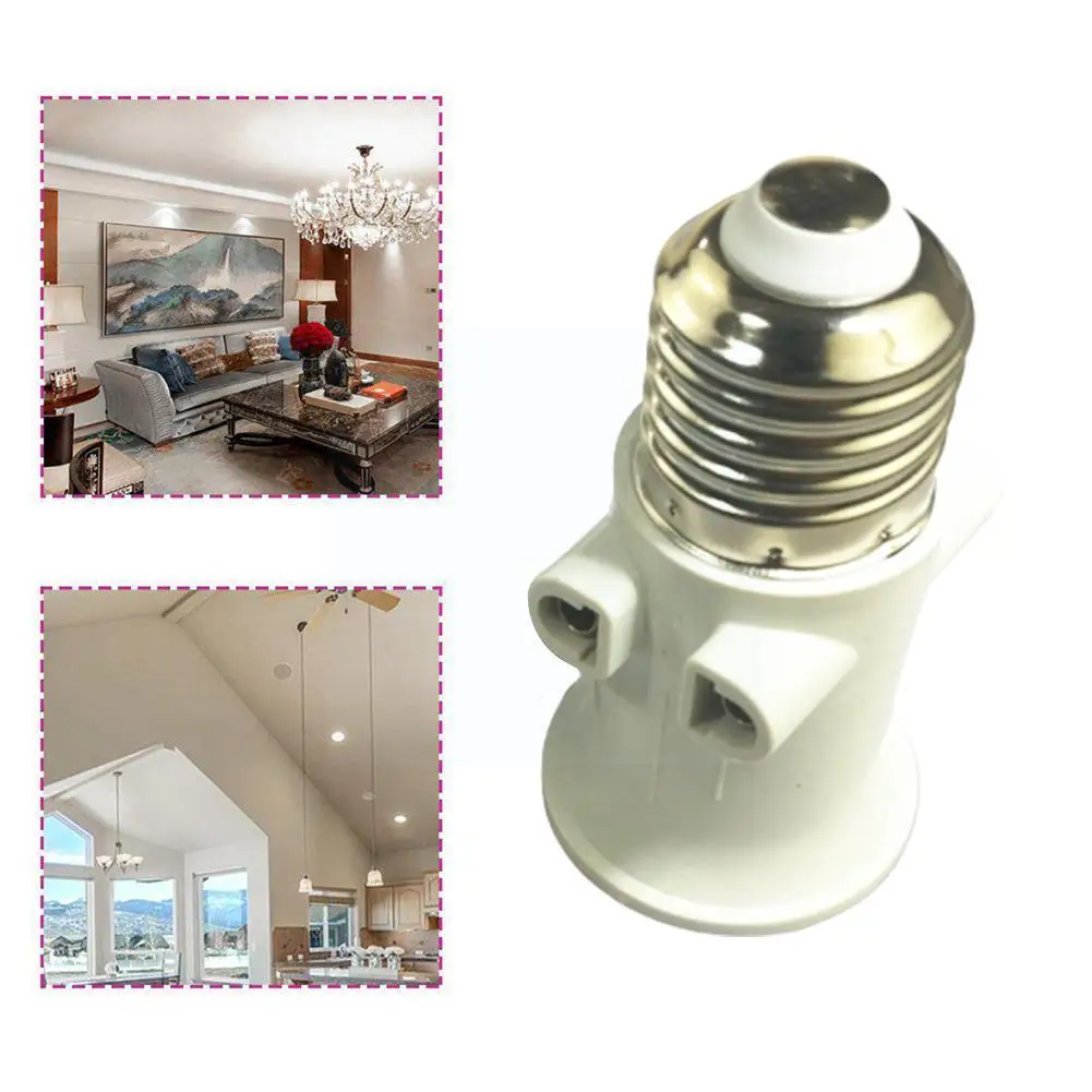 

E27 Bulb Adapter Lamp Holder Base Socket Conversion With Eu Plug Ac100-240v 4a For Lights E27 Socket Douille E27 G4k3