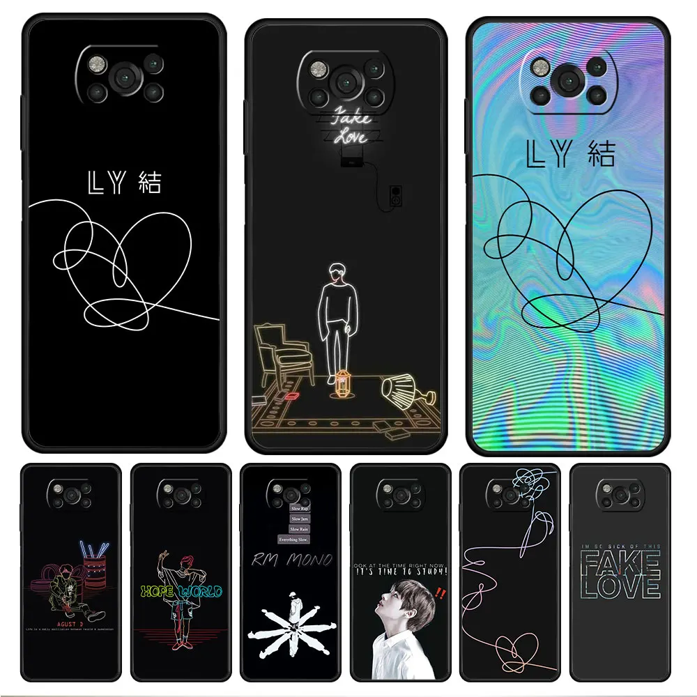 Чехол для Xiaomi POCO F4 GT 11T X4 M3 M4 Pro 5G X3 NFC F3 10T 9T MI 11 lite Rap RM JIMIN JIN SUGA J HOPE