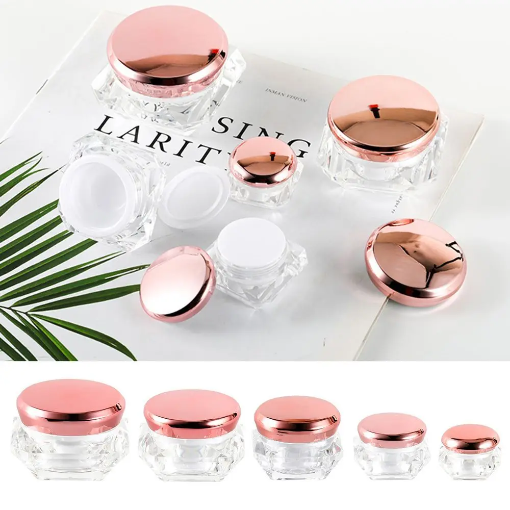 

5g/10g/15g/20g/30g Portable Plastic Sample Jar Empty Facial Cream Bottle Travel Cosmetic Plastic Box Refillable Container