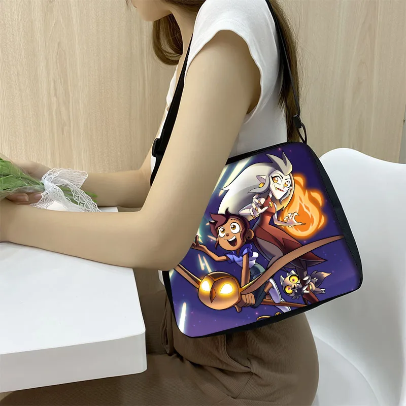 

Disney The Owl House Cartoon Handbags Women Causal Shoulder Bags Crossbody Bag Girls Fashion Portable Tote Bags Gift
