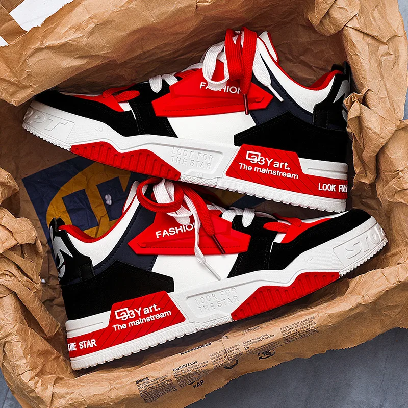 Стильные мужские кроссовки на платформе для скейтбординга 2024 повседневная