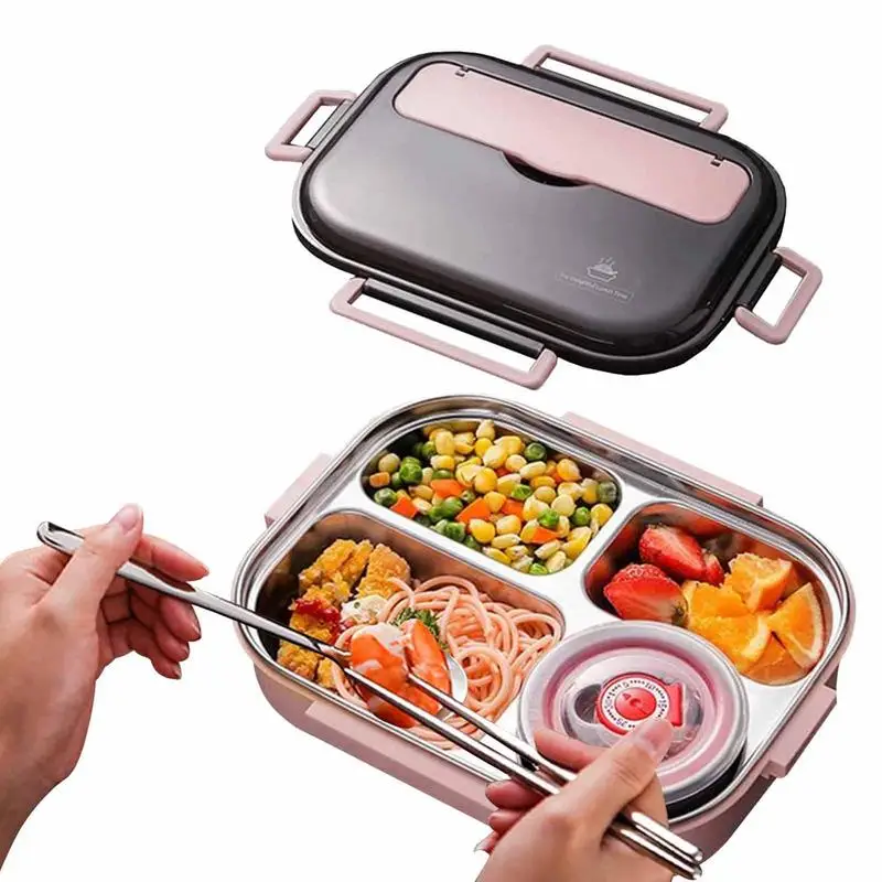 

Bento Box Adult Lunch Box 4 Compartment Bento Box Adult Lunch Box Leak Proof Thermal Lunch Containers 1500ml Lunch Box