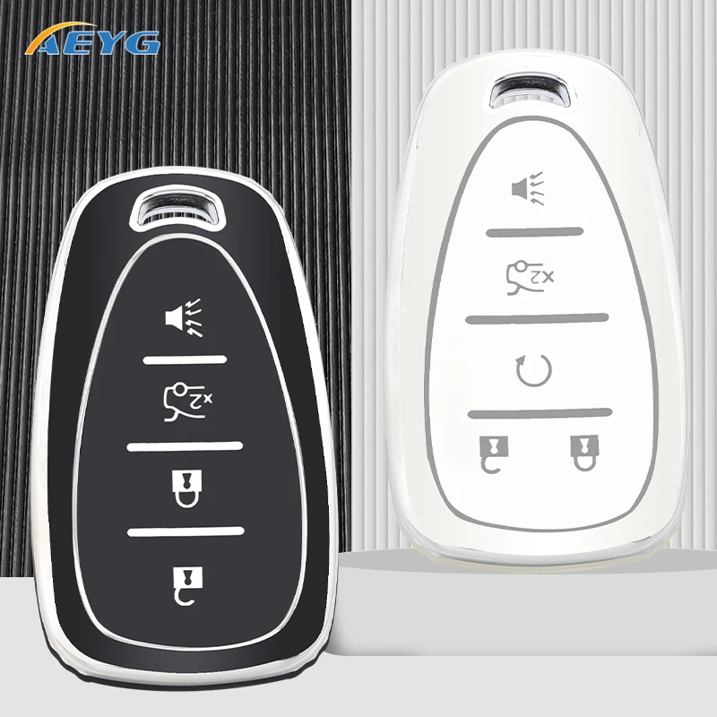 Новинка чехол для автомобильного ключа из ТПУ с 4 5 кнопками чехол для ключа для Chevrolet 2017-2019 Chevy Malibu Camaro Cruze подача звуковой вольт болт Equinox Новинка чехол для автомобильного ключа из ТПУ с 4 5 кнопками чехол для ключа для Chevrolet 2017-2019 Chevy Malibu Camaro Cruze подача звуковой вольт болт Equinox