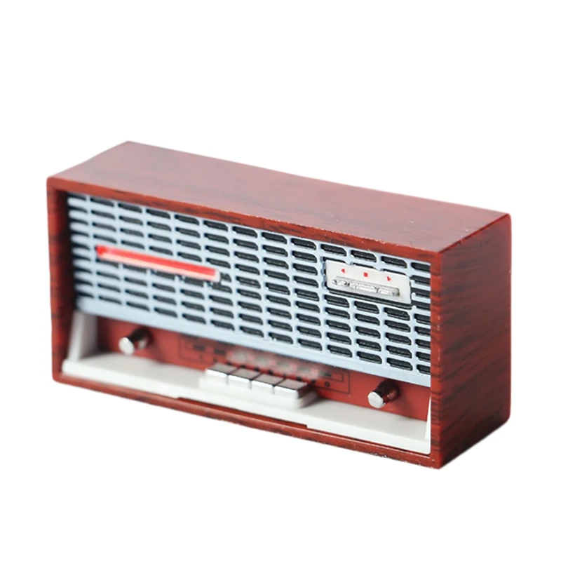 

1:12 миниатюрная мебель для кукольного домика, радиомодель, рекордер, плеер, Декор, кукольный домик, Ретро Радио, рекордер, плеер