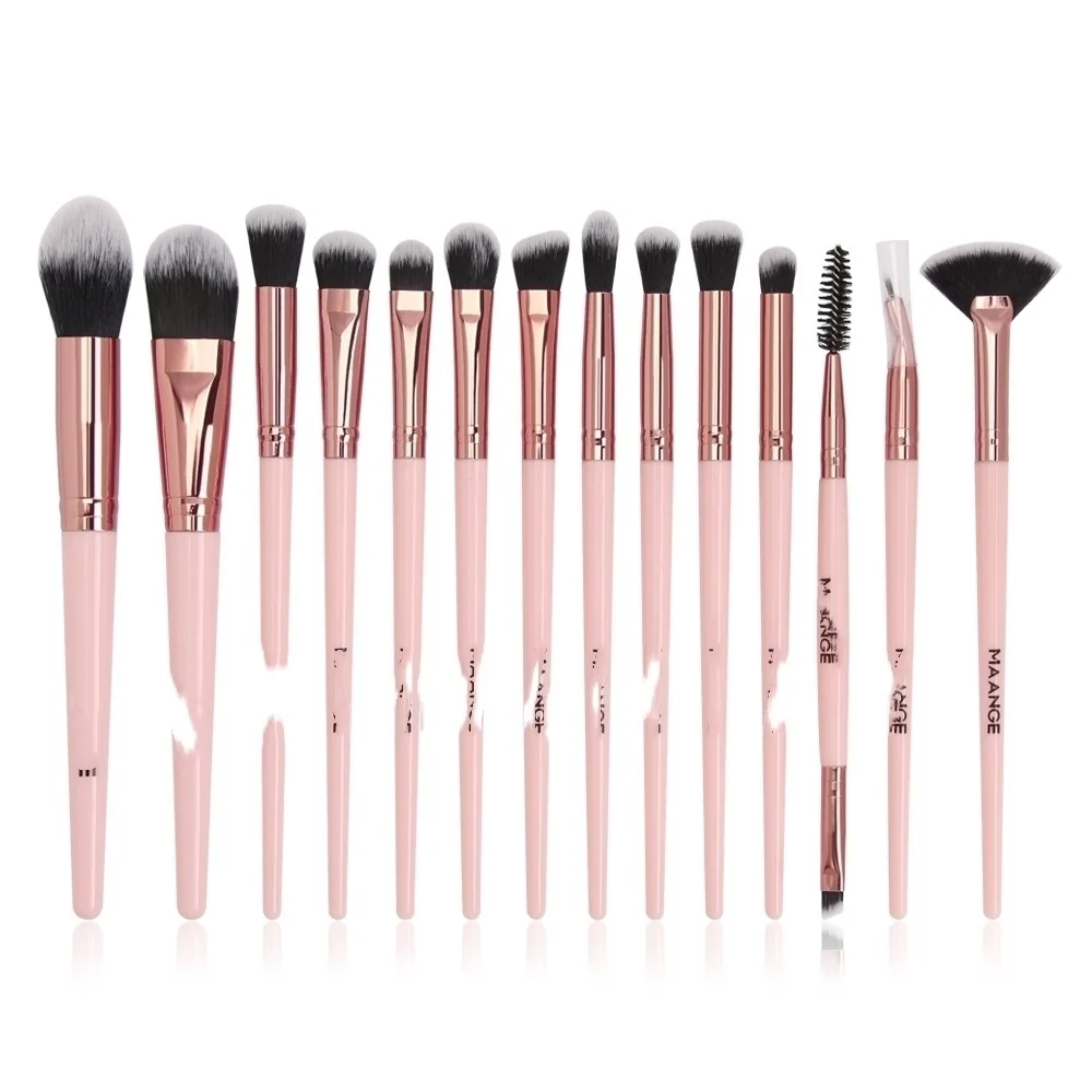

2021new Makeup Brushes Pro Pink Brush Set Powder EyeShadow Blending Eyeliner Eyelash Eyebrow Make up Beauty Cosmestic Brushes