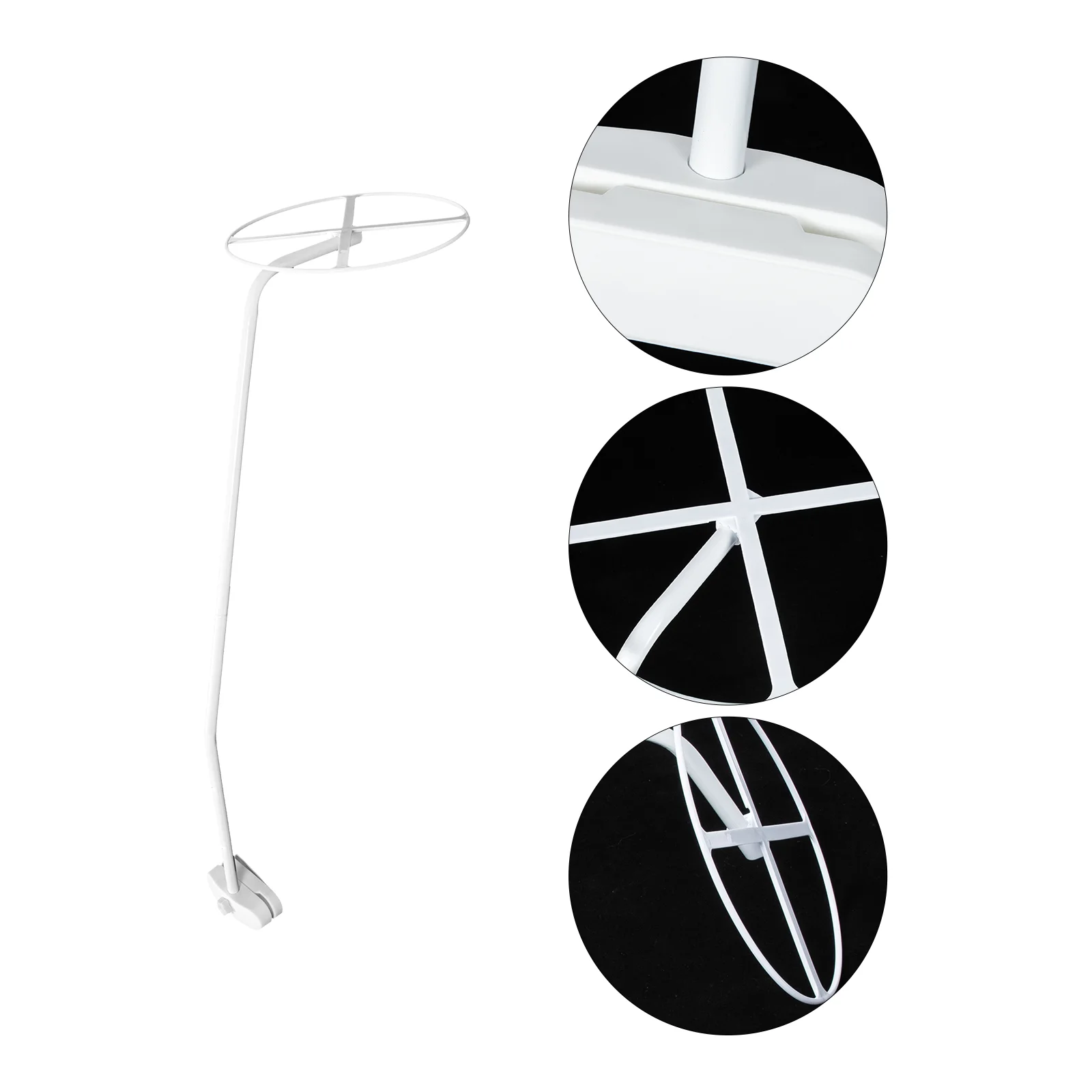 

Net Mosquito Crib Stand Canopy Holder Rackbracket Baby Support Bed Accessories Bassinet Ring Netting Clipmetal Adjustable Dome