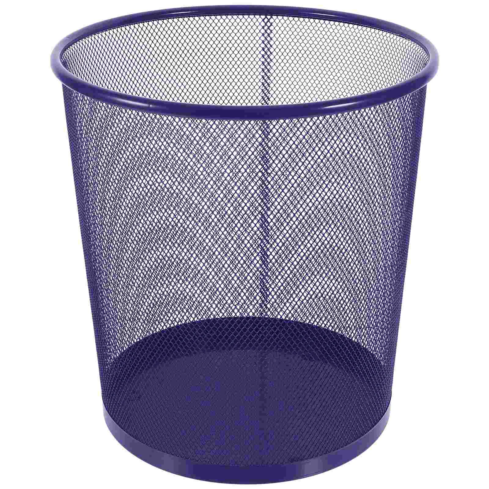 

Garbage Can Mesh Trash Vintage Little Small Waste Bin Bedroom Iron Metal Bathroom Office