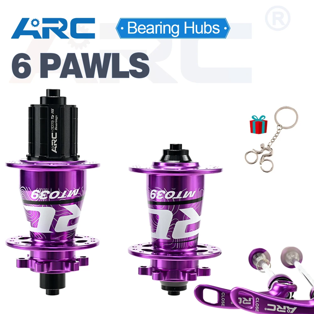 

ARC Hub 6 Pawls 114 Clicks Mountain Bike Cube Disc Brake Bearing Hub HG/MS/XD 8 9 10 11 12 Speed MTB 32 Holes Bike Bicycle Hub