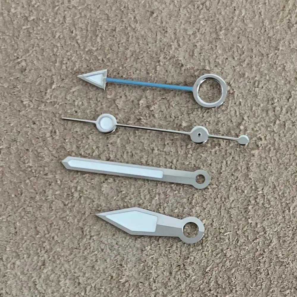 New Modified Watch Hands Accessory Alarm Watch Hands Green Glow Three Watch Hands Four Watch Hands Fit NH34 NH35 Movement