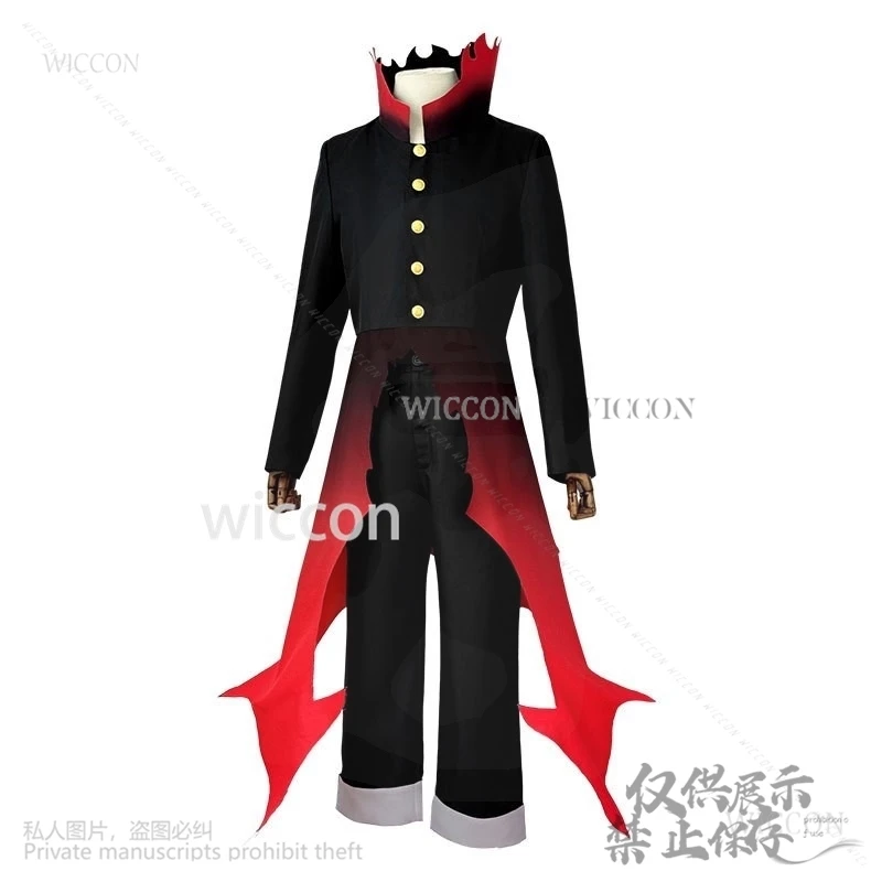 Okarun новый костюм косплей аниме Dandadan Ken Takakura Cos плащ с высоким воротом красный