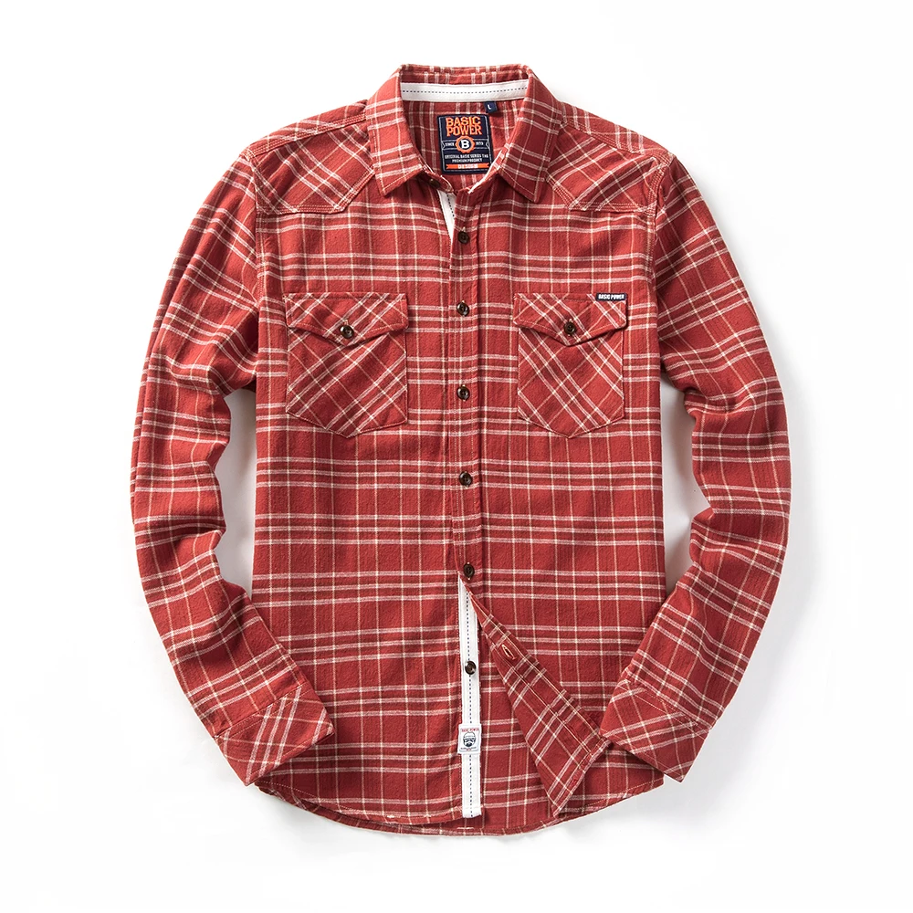 2022 Shirts For Men long Sleeve Autumn Cotton Plaid Shirt Striped Male Shirt programmer Casual Red Green New plaid shirt men