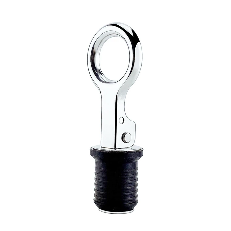 2 шт. 1-1/4 дюйма морская ручка из нержавеющей стали резиновая сливная пробка