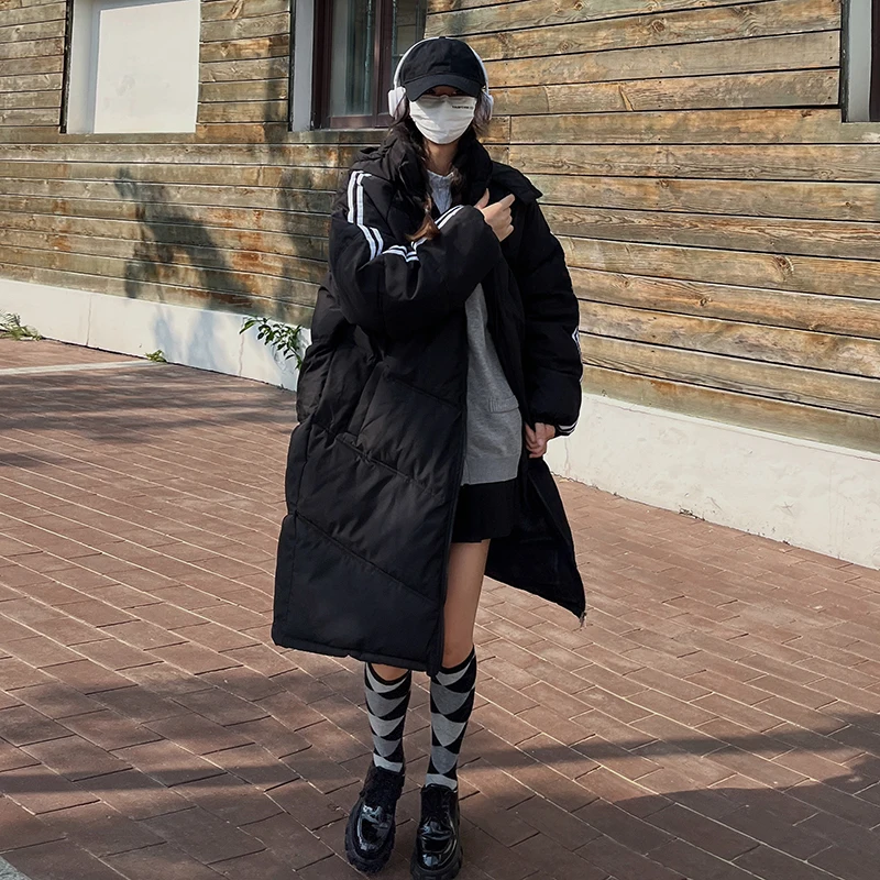 Зимнее Новое пуховое хлопковое пальто UMI MAO Женское средней длины свободная