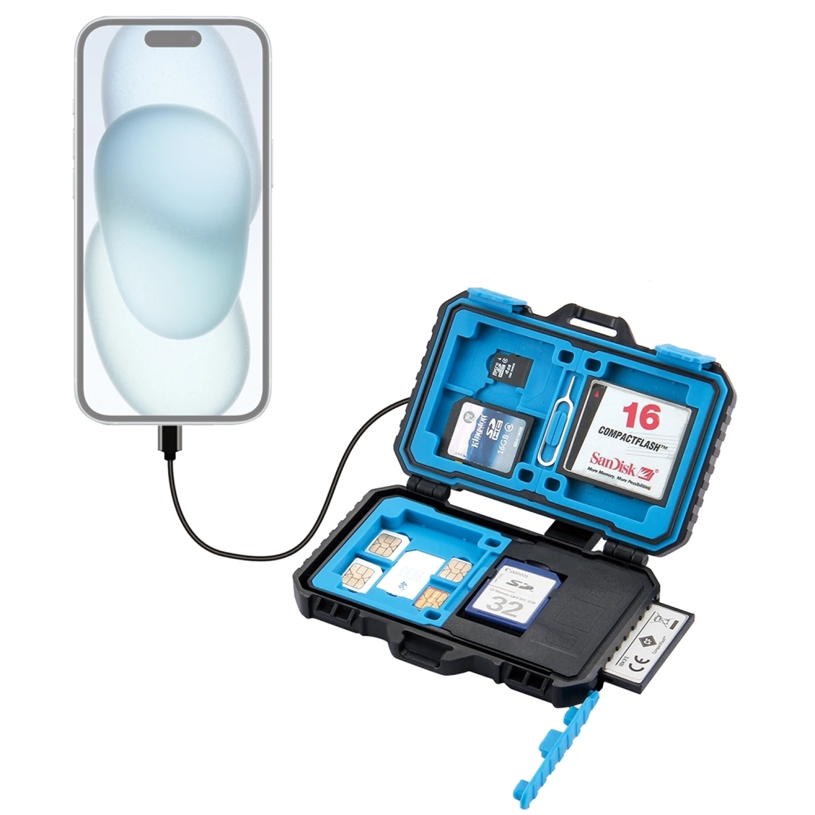 Устройство Чтения Карт Памяти Puluz Многофункциональная Sim-карта 22-в-1 И Адаптер