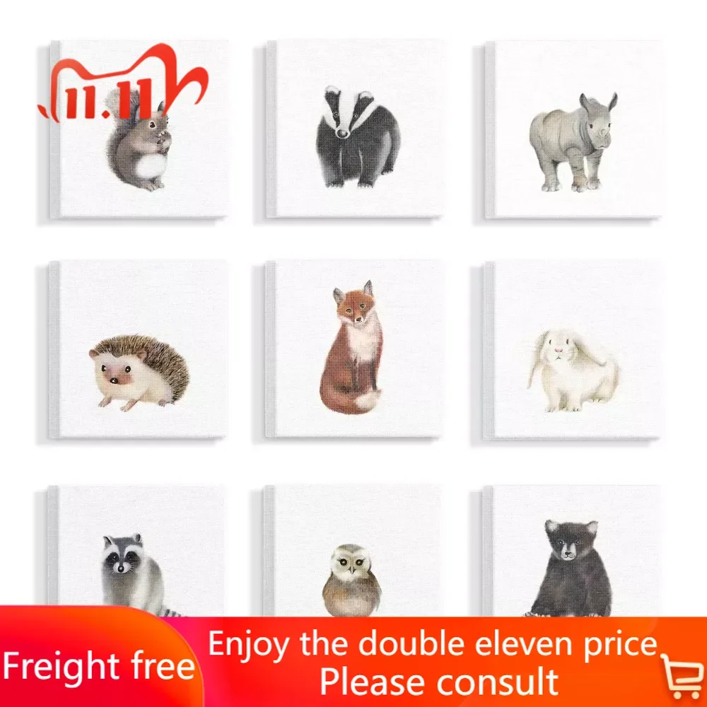 

The Stupell Home Decor Collection Woodland Animal Wall Art Set