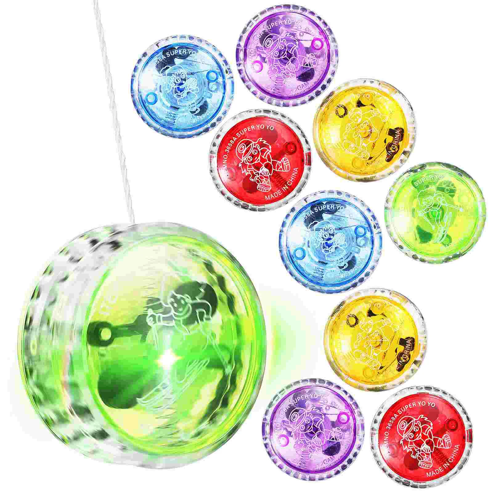 

10 Pcs Responsive Yo 90s Toys Kids Light Prizes Small Balls Yo-yo Carnival Bulk Adults