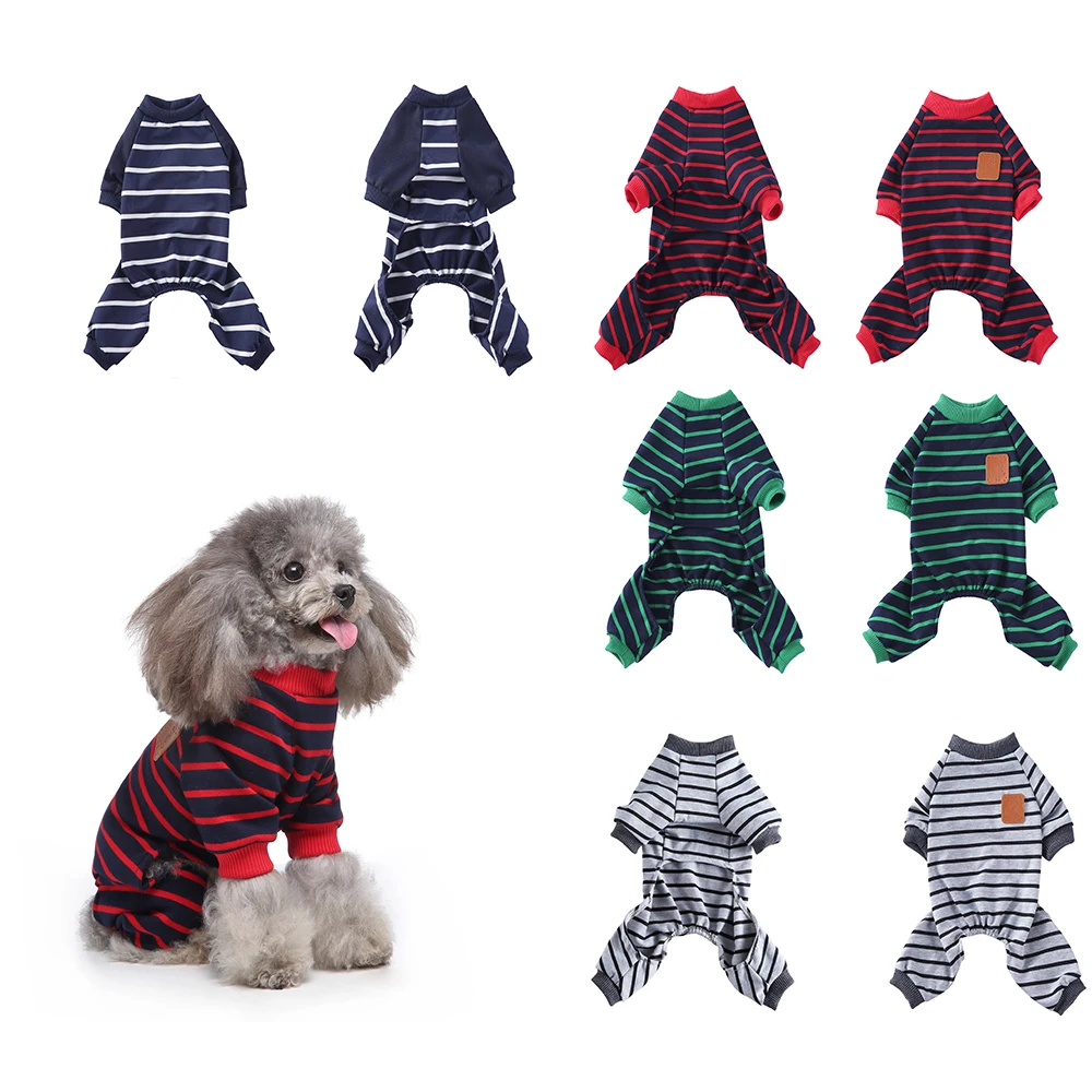 

Winter Dog Clothes Sleepingwear Print Warm Jumpsuits Coat For Small Dogs Puppy Dog Cat Chihuahua Pomeranian Clothing Jumpsuits