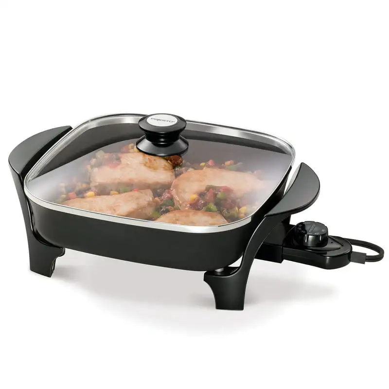 

Electric Skillet with Glass Cover