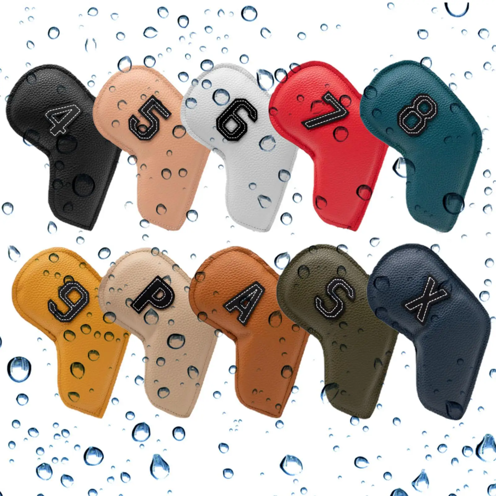 

Head Covers For Golf Number And Letter Embroidery Golf Club Protective Cover Cute Number And Letter Embroidery Golf Club Head