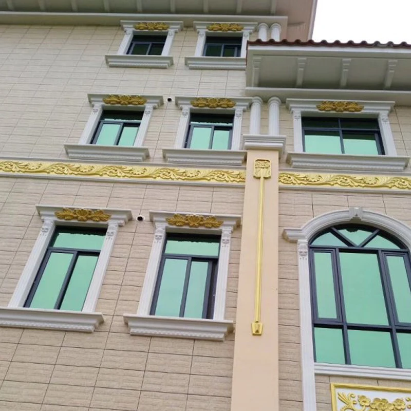 

20cm/7.87in, 30cm/11.81in Exterior Wall Decoration ABS Classic Arras Concrete Mold, Leave Flower Prints, Ornament Moulds