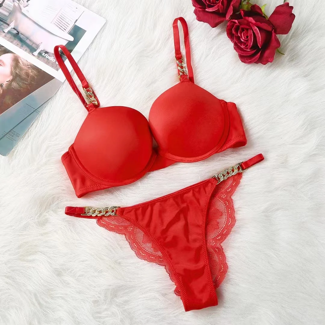 New lace edge panties ladies underwear set no steel ring ladies bra set ladies underwear panties bra wholesale sexy bra set