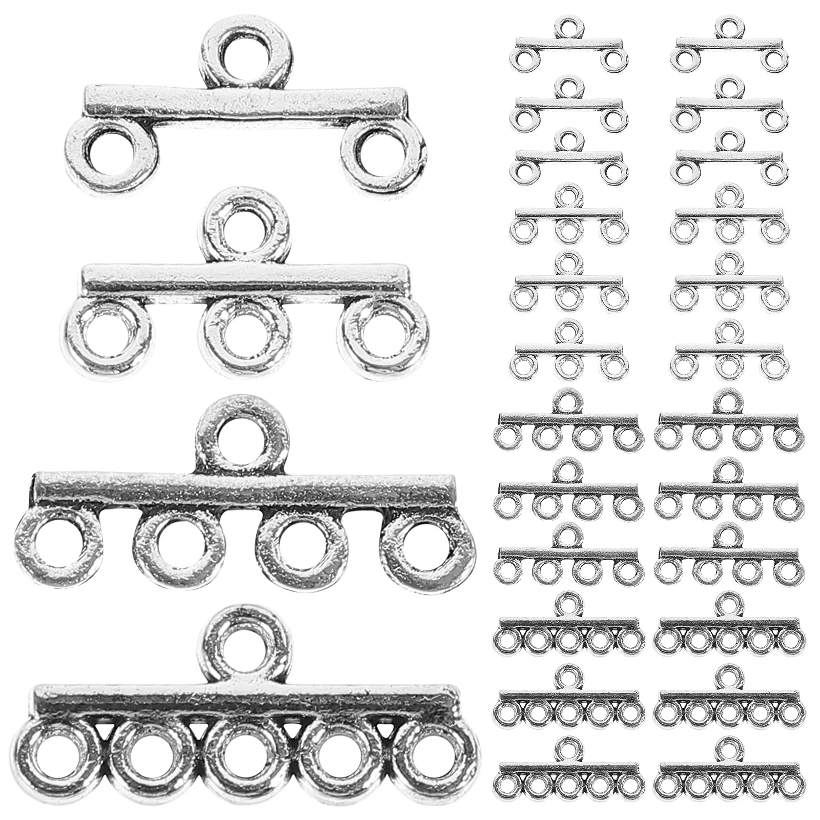 200 Pcs  DIY Jewelry Connect Charms Multihole Connectors Jewelry Making Charms