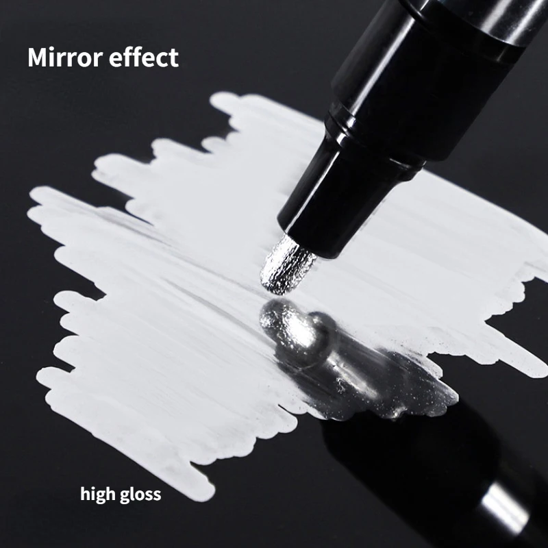 

Silver Marker Mirror Marker Silver Markers Pen Art Liquids Resin Paint Mirror Chrome Finish Metallic Craftwork Pens Accessories