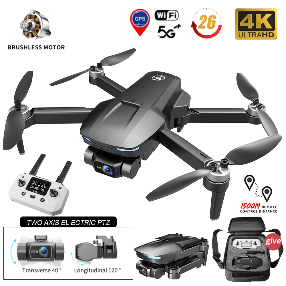 

2022 New S188 Drone 4K GPS 5G WiFi 2 Axis Gimbal With HD Camera Rc Distance 1500M Professional Brushless Quadcopter PK F11S