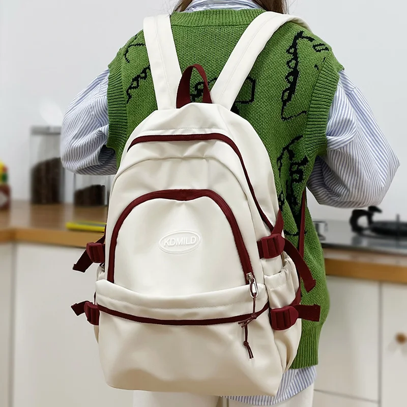 

Женский нейлоновый водонепроницаемый рюкзак для колледжа, Модный милый женский ранец для ноутбука, модная школьная сумка, крутая дорожная ...