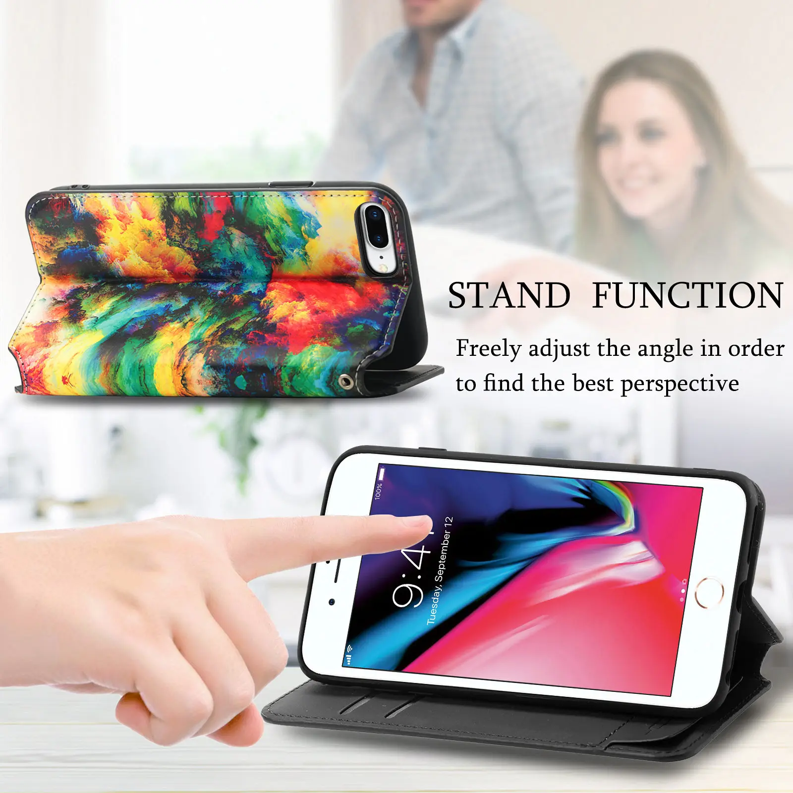 Colorful Leather Flip Case For OPPO Realme 9 Pro Case For Realme GT 2 Pro Neo 2T 3T 9i Narzo 50 30 8 5G Phone Wallet Book Cover