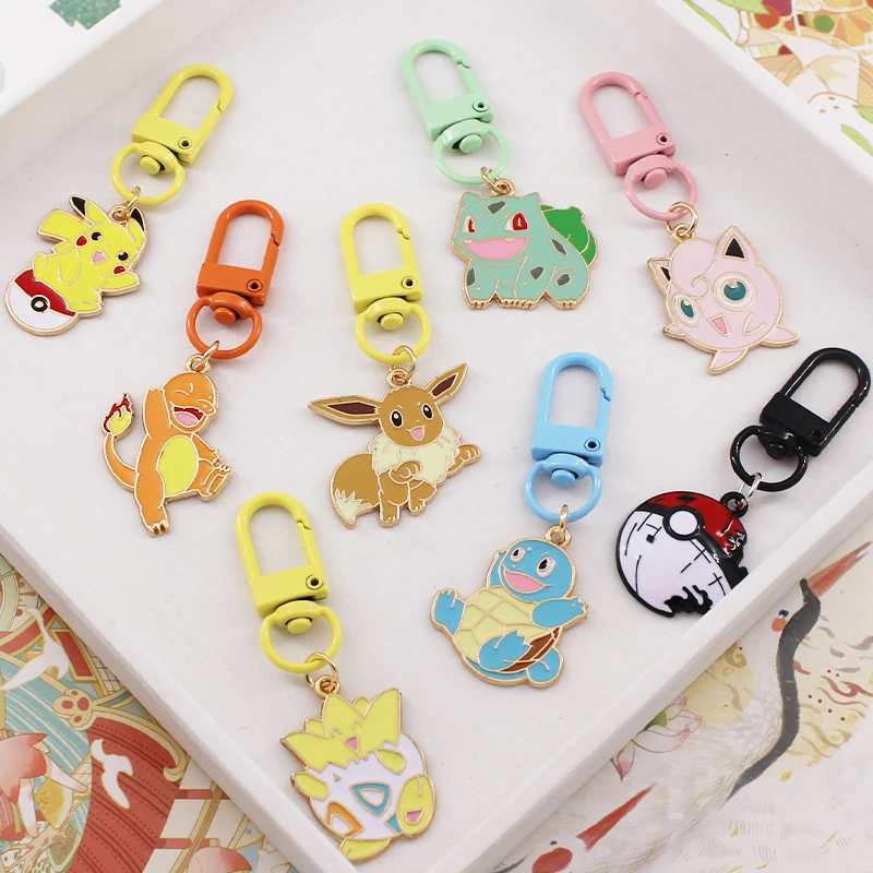 

Pokemon Anime Creative Keychain Cute Cartoon Backpack Pendant Decoration Holiday Gift
