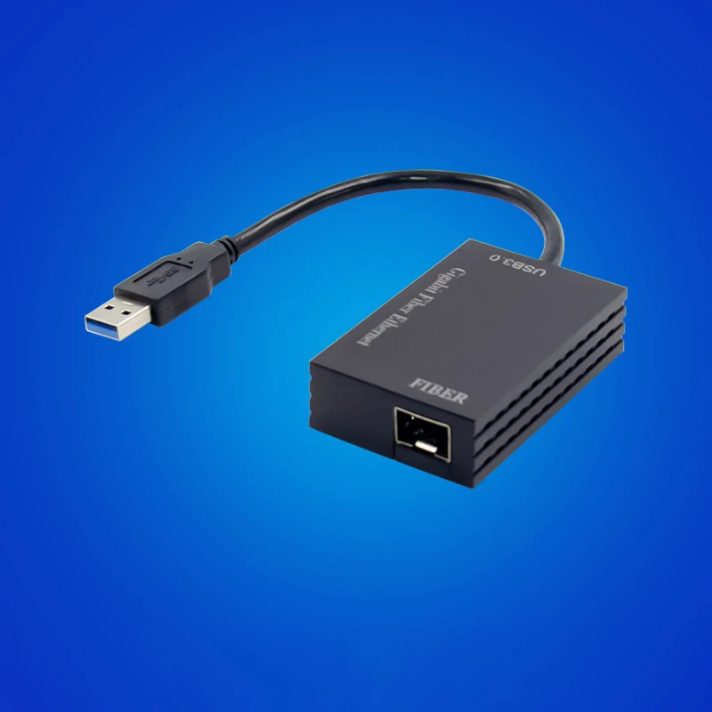 USB1000F-LX USB 3.0 Гигабитный оптоволоконный сетевой адаптер Ethernet Одномодовый 1310 Нм 10 км