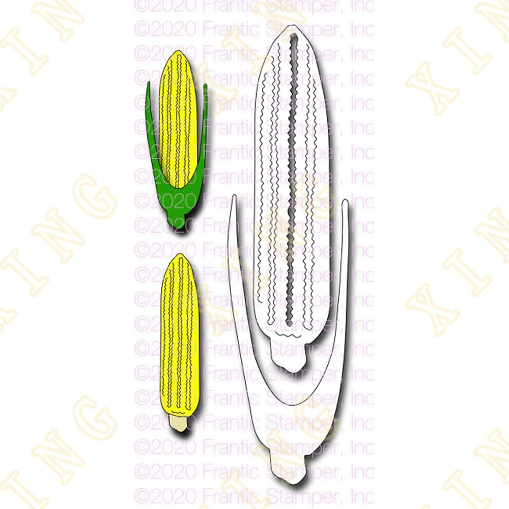 

Corn on the Cob New Hot Metal Cutting Dies Scrapbook Diary Decoration Stencil Embossing Template Diy Greeting Card Handmade